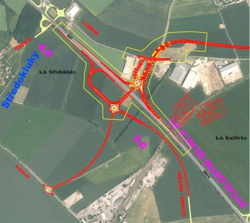 Obchvat Kralup - varianta 4