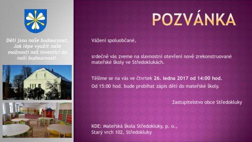 Pozvánka MŠ